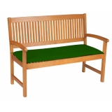 Sedák na lavici pro 2 osoby 120x45x6cm tm. zelená