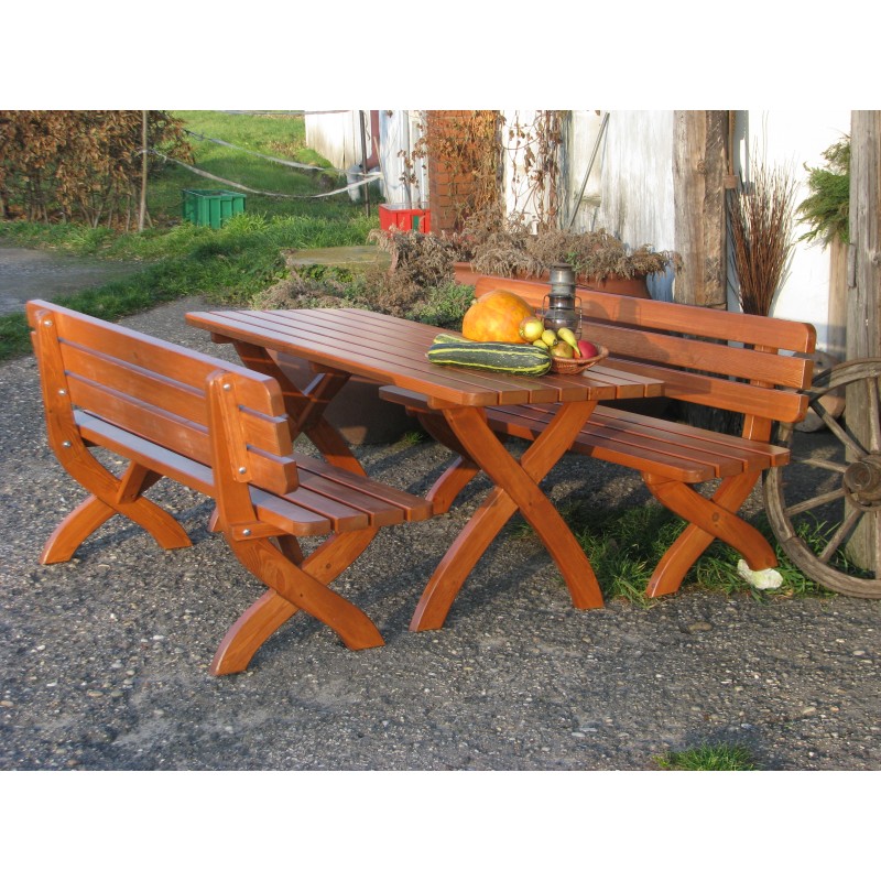  Zahradní dřevěná lavice GONG MASIV  160cm