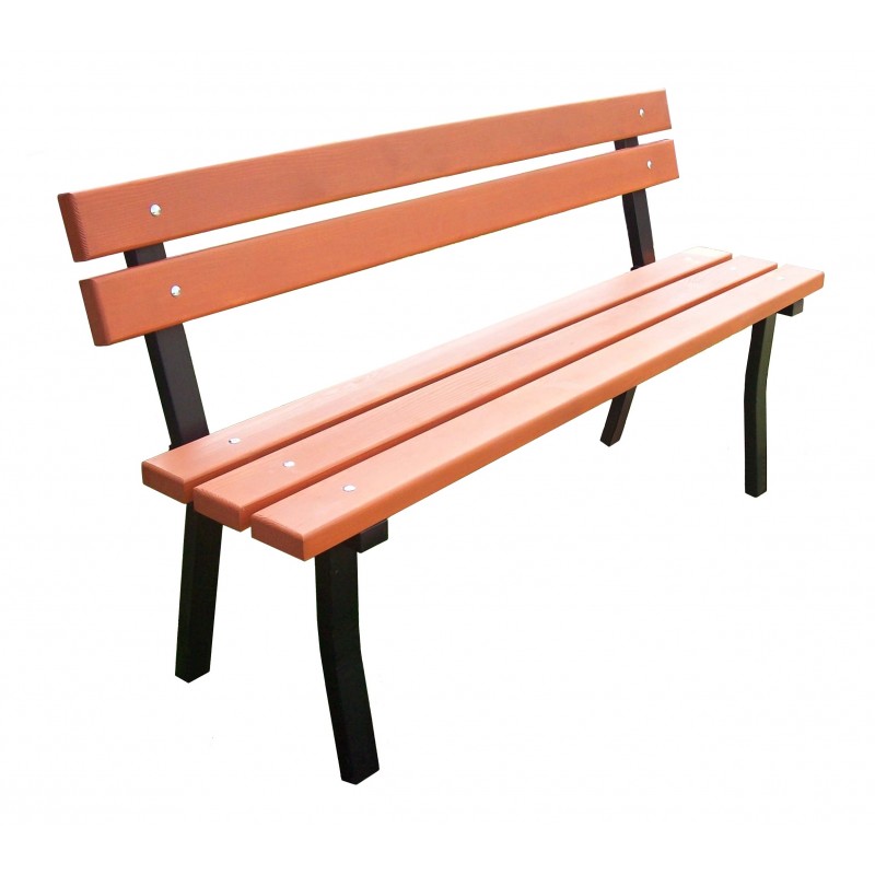 Zahradní lavička 3848 dřevo+kov