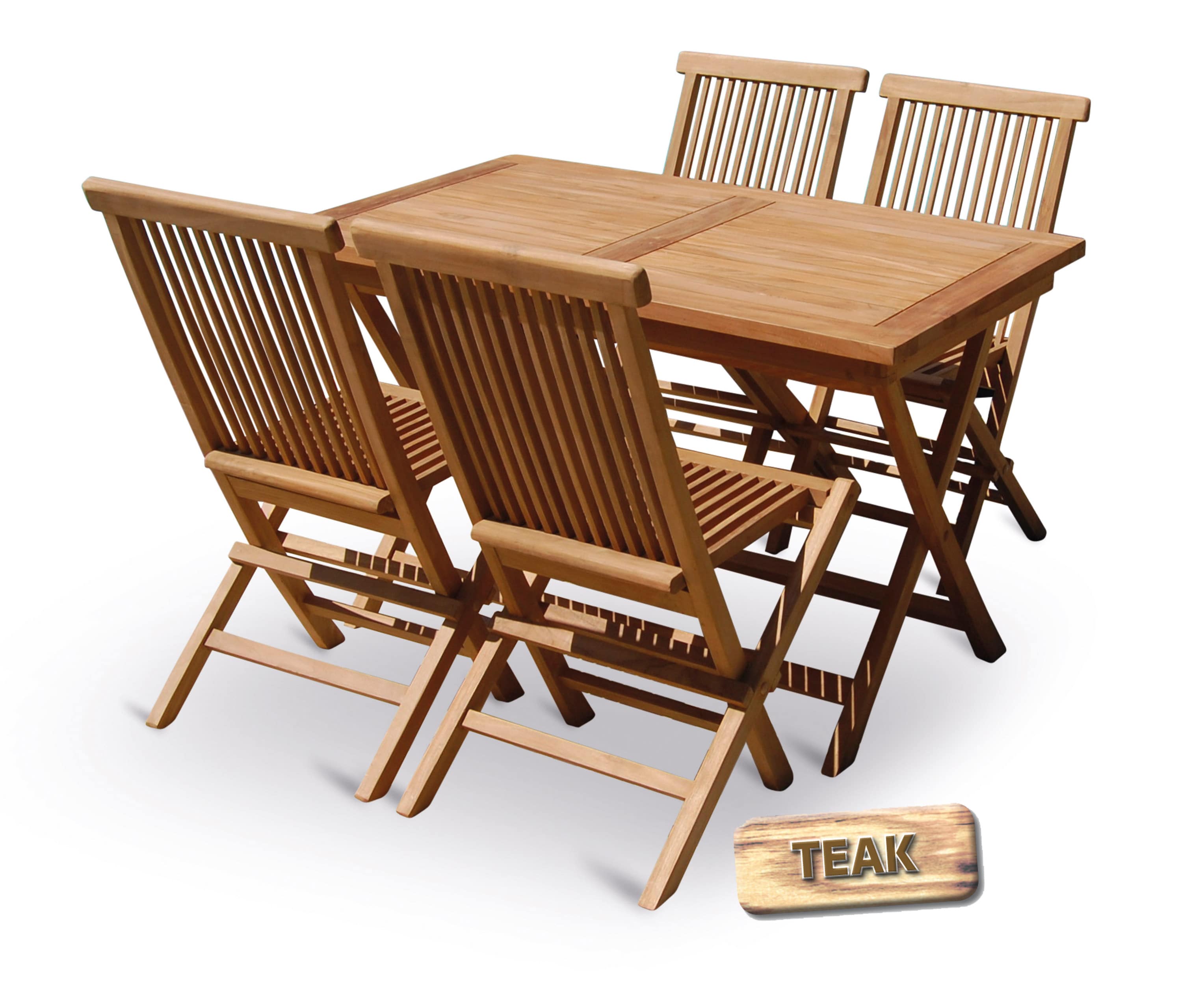 Stolová sestava TEAK POHODA SET pro 4 osoby