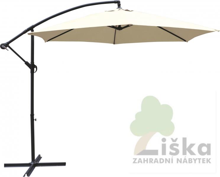 Slunečník s kličkou VEGAS 300 cm béžový