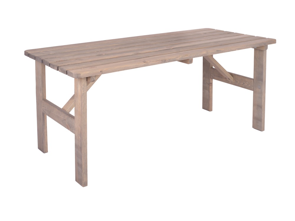Zahradní dřevěný stůl VIKI ŠEDÝ - 150 cm
