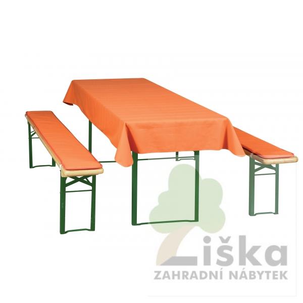 Poduškový set pro pivní lavice terakota
