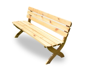 Zahradní dřevěná lavice STRONG - 150 cm - PŘÍRODNÍ