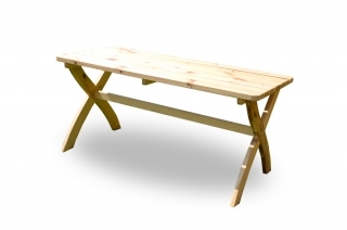 Zahradní dřevěný stůl  STRONG - 150 cm - PŘÍRODNÍ